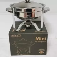 Mini Chafing Dish COOKVILLE - Panci Steamboat Shabu Shabu Stainless