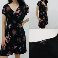 EXPRESS Female Mini Dress Flower Black - Branded Original