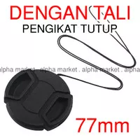 Tutup Depan Lensa Front Cap Lens 77mm 77 mm Canon Nikon Fujifilm Sigma