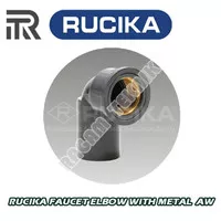 Rucika faucet elbow metal 1/2" AW keni knee drat dalam kuningan KDD