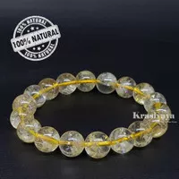 Gelang Batu Citrine 12mm Grade Aaa Jaminan Asli dan Natural