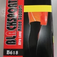Long Knee Support "BlackSport" / Kneepad / Knee pad / Pelindung Lutut