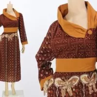 dress batik muslim elegan