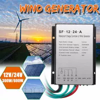 Wind Turbine Controller 600W 12V/24V Charge Charger Battery Aki