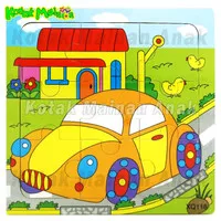 Mainan Edukatif Puzzle XQ Transportasi| Jigsaw kayu mini Good Quality