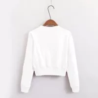 Della Crop T-Shirt Long Sleeve Sweater Okechuku / Tee High Waist Top