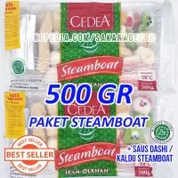 CEDEA Steamboat 500gr Ala Resto Porsi Banyak isi Aneka Seafood Shabu