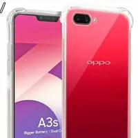 Anticrack Oppo A3S Case Softcase Jelly Bening Lembut Silikon Transpara