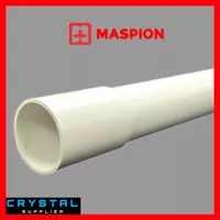 PIPA PVC MASPION 1/2" inch PUTIH STD AW / Pralon Standard 4 meter