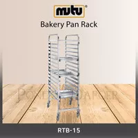 Troli Bakery/ bakery rack 15 Tingkat Stainless Steel Hotel RTB-15