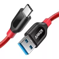 ANKER POWERLINE USB TYPE C to USB 3 0 BRAIDED NYLON CABLE 3Ft 0 9m M