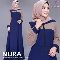 BAJU GAMIS WANITA MURAH TERBARU BAJU MUSLIM BUSUI GAMIS NURA DRESS