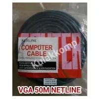 KABEL VGA 50 METER NETLINE HIGH QUALITY / KABEL VGA 50MTR