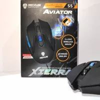 Mouse Wireless Rexus Gaming Xierra S5 Aviator - hitam RXM-S5A