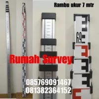 RAMBU UKUR 7M / BAK UKUR / LEVELLING STAFF 7 M + Nivo