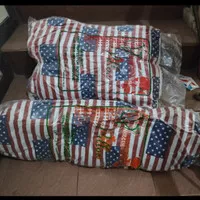 bantal silikon motif bendera amerika