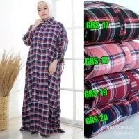 gamis flanel rempel/gamis flanel/gamis flanel jumbo/baju gamis terbaru