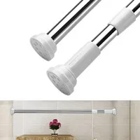 Tiang shower curtain / Rail gantungan lemari / Batang tirai horden