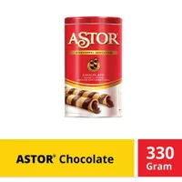 Astor Chocolate Wafer Stick Kemasan Kaleng 330gr