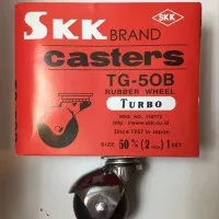 Roda Caster Karet Bulat Hitam - SKK TG-50B - 50mm (2) 1 set isi 4 pcs