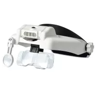 Headband Magnifier 10X15X20X25X35X8X Helmet Dental Loupe