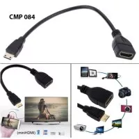 Kabel Mini HDMI Male to HDMI Female Converter Adapter Cable Cord 1080P