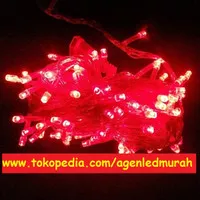 LAMPU LED POHON NATAL/HIAS/TUMBLR Merah/Red 8 Mode