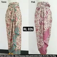 Kain Rok Lilit Batik Bawahan Kebaya Modern Warna Tosca Dan Pink