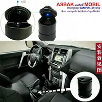 Asbak Rokok Mobil LED Unik Portable Car Ashtray IMPORT Kado Sovenir
