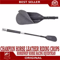 CHAMPION Horse Leather Riding Crops Horsewhip Horse Racing Equestrian