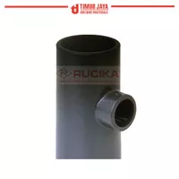 RUCIKA Vlok Tee PVC 3/4" x 1/2" AW / Tee Reducer Polos Tanpa Drat
