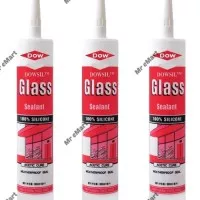 DOWSIL Glass Silicone Sealant Black Dow sil Silicone Sealant Lem Kaca