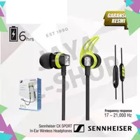 EARPHONE SENNHEISER CX SPORT WIRELESS [RESMI BARU]