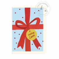 Greeting Card / Holiday / Holiday Red Bow / Kartu Ucapan