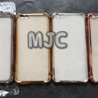 Anti Crack iPhone 6+ / iPhone 6s Plus List Chrome Soft Case Murah