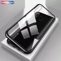 Oppo Realme 3 Pro 3Pro Realme3 Magnetic Case Metal Glass Back Cover