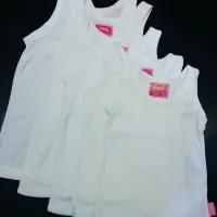 Kaos Dalam / Singlet / Pakaian Dalam Anak Baby Uk 32 isi 3 Cewek
