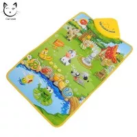 Music Sound Farm Animal Kids Baby Play Playing Mat Carpet Playmat Gym