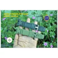 STRAP TALI JAM EIGER IYW-0098 IYW0098 BLACK GREEN RUBBER STRAP