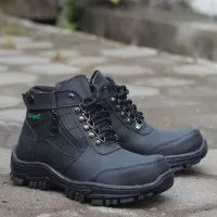 Sepatu Pria Boots Kickers Morisey HItam Safety Boot Cowok Termurah