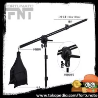 TaffSTUDIO Video Boom Arm Stand Bracket Telescopic Lampu Foto Studio -