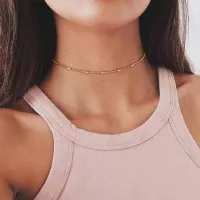 kalung rantai emas simple aksesoris fashion (Simple Chain Necklace)