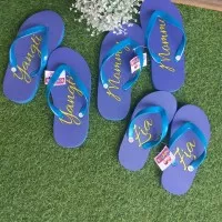 Sandal Jepit Polos Free Nama | Sandal Unik