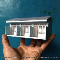 DIORAMA DIECAST SKALA 64 - MINIATUR RUMAH PETAK KONTRAKAN