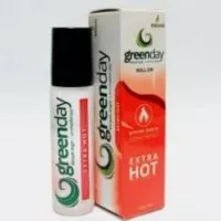 MINYAK ANGIN AROMA TERAPI ROLL ON GREENDAY EXTRA HOT 9ML BRAND RINJANI