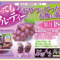 Orihiro Red Grape Konjaku Pouch Jelly Konyaku Jeli Permen Agar Anggur