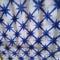 kain shibori handmade motif bintang
