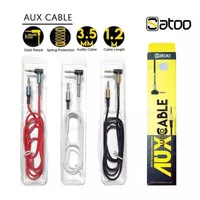 Satoo Kabel Jack 3.5mm Male to Male 1.2 meter / AUX Audio Cable 3.5mm - Hitam