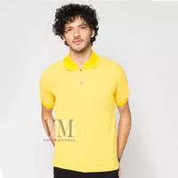 VM Polo Shirt Polos Kaos Krah Basic Simple Lakos Kuning / Yellow