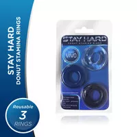 Stayhard VIVO - DONAT Stamina Rings Original Silikon-Cincin Tahan Lama